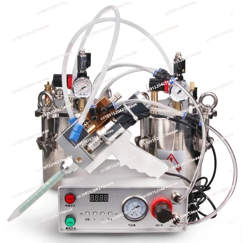 Suitable for electric mixing double liquid valve ab glue filling machine with stainless steel dispensing pressure barrel
Suitable for electric mixing double liquid valve ab glue filling machine with stainless steel dispensing pressure barrel