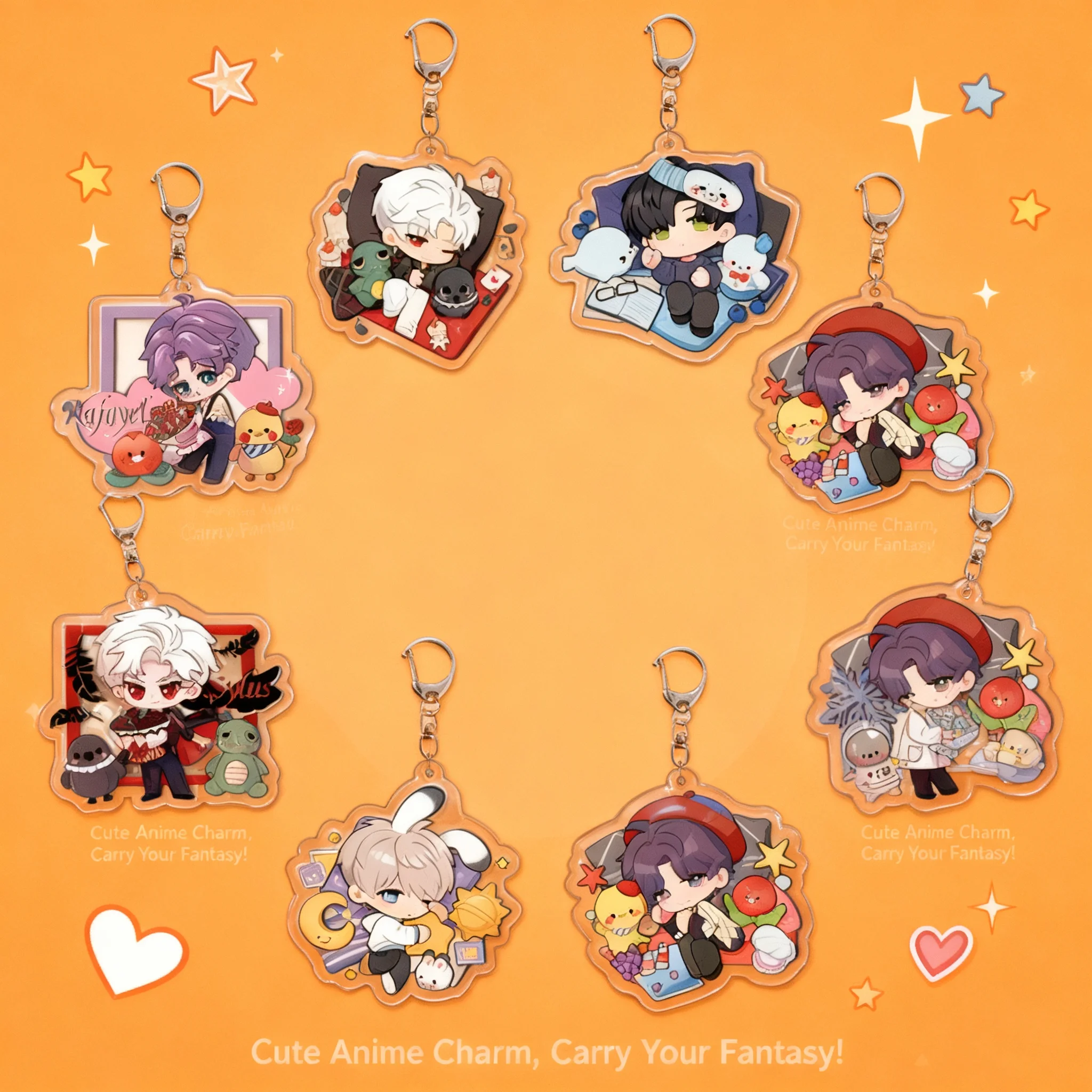 New Love and Deep Space Acrylic Keychain Qi Yu Li Shen Shen Xing Hui Qin Che Cute Pendant Layered Design
New Love and Deep Space Acrylic Keychain Qi Yu Li Shen Shen Xing Hui Qin Che Cute Pendant Layered Design