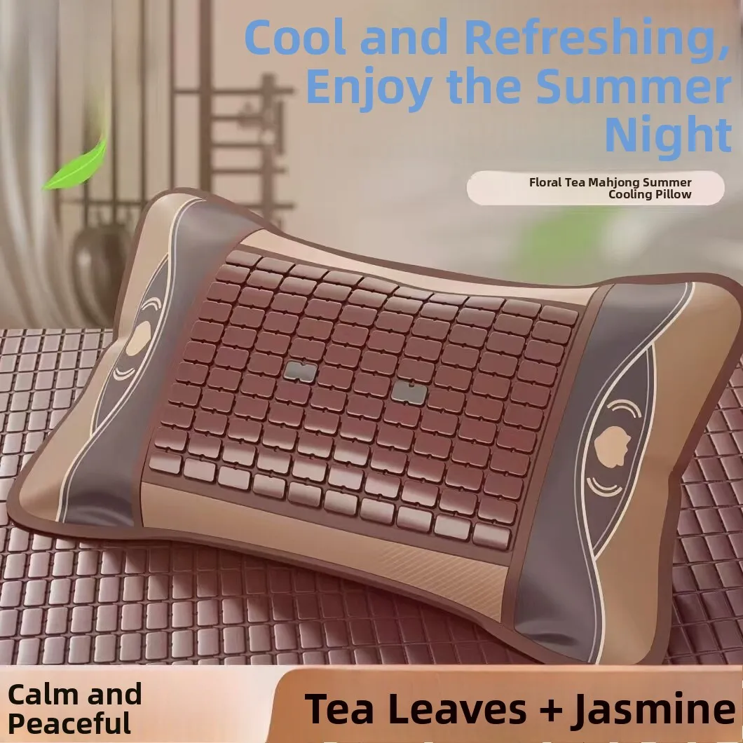 Tea Scented Cooling Silk Pillow Neck Support Sleep Aid Men's Summer Home Use Bamboo Core Pillow Breathable Comforter
Tea Scented Cooling Silk Pillow Neck Support Sleep Aid Men's Summer Home Use Bamboo Core Pillow Breathable Comforter