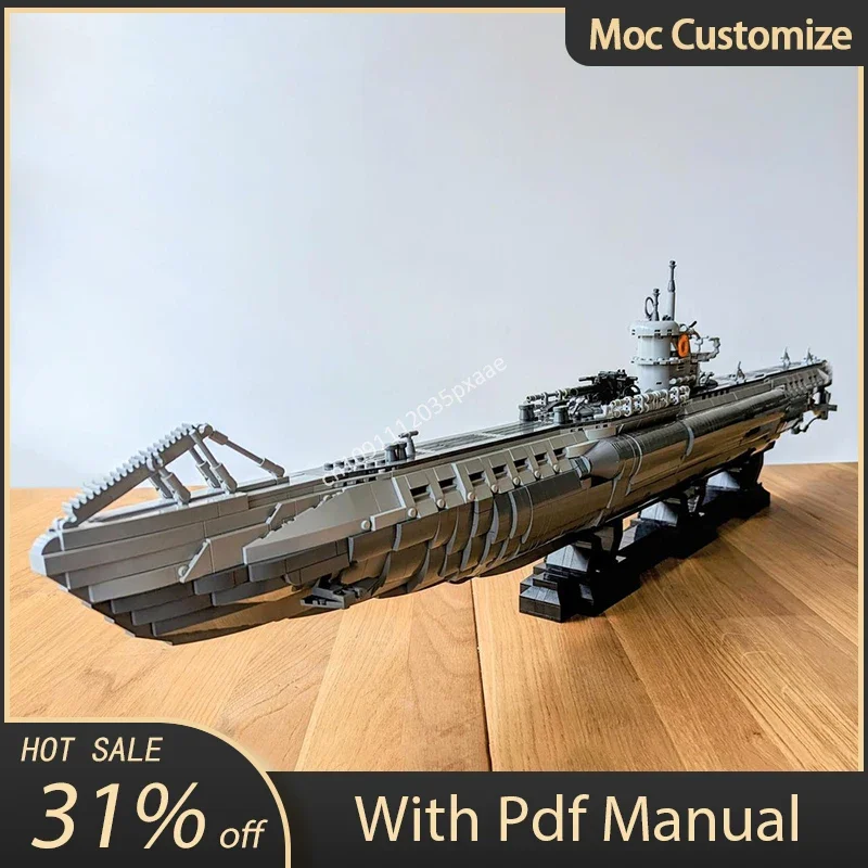 4565pcs Moc Germany World War II U-Boat Type VIIC Ship Model Building Set Blocks Assembly Bricks Boy Toys Kids Education Gifts
4565pcs Moc Germany World War II U-Boat Type VIIC Ship Model Building Set Blocks Assembly Bricks Boy Toys Kids Education Gifts