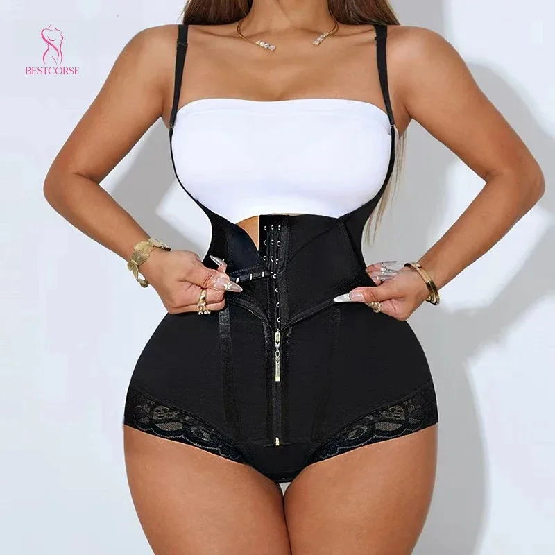 High Compression Garment Steel Bone Plus Size Faja Body Shaper Slim Waist Tummy Control Post Surgery Shapewear Bodysuit
High Compression Garment Steel Bone Plus Size Faja Body Shaper Slim Waist Tummy Control Post Surgery Shapewear Bodysuit
