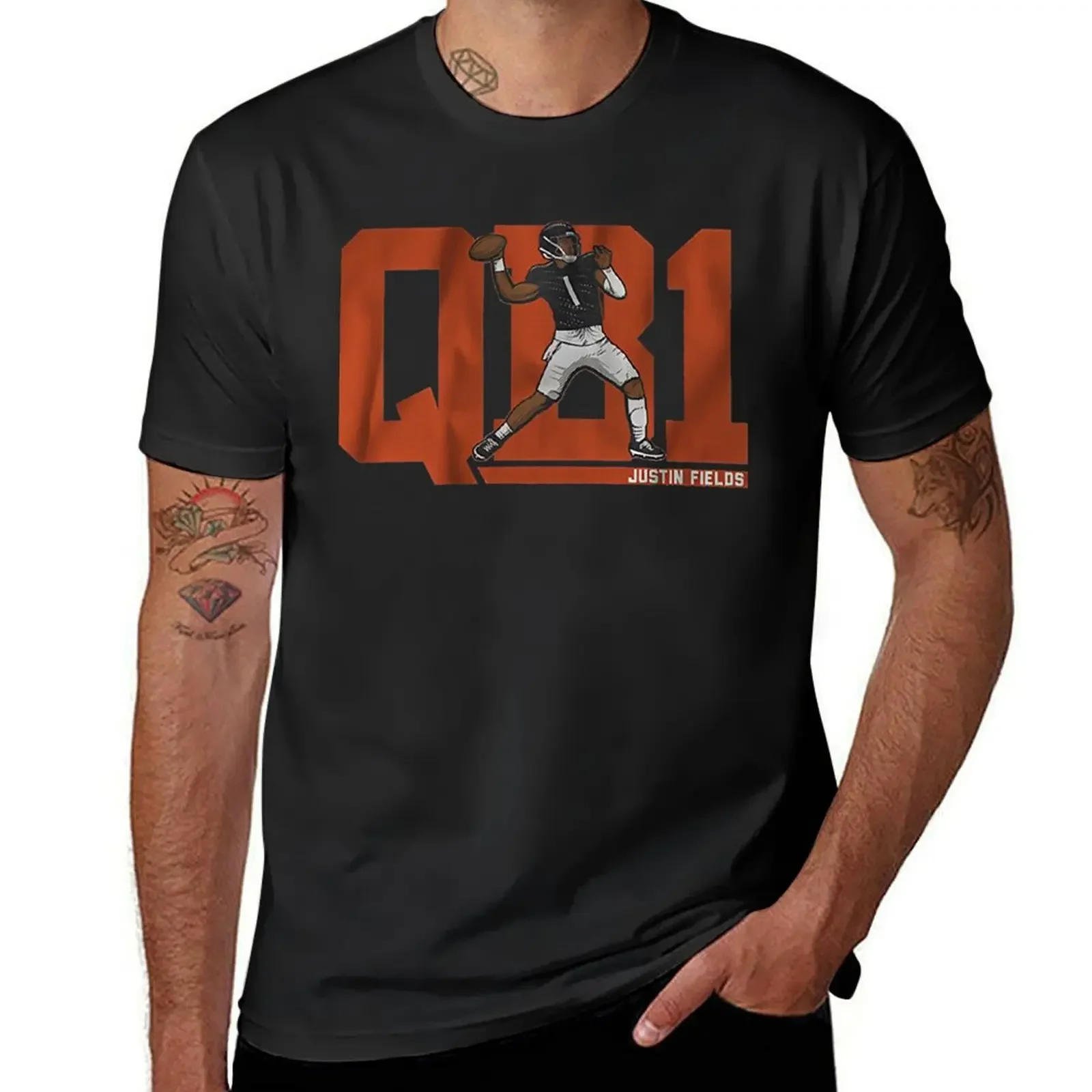 Justin Fields QB1 Essential T-Shirt Short sleeve tee graphic tee shirt mens fashion
Justin Fields QB1 Essential T-Shirt Short sleeve tee graphic tee shirt mens fashion