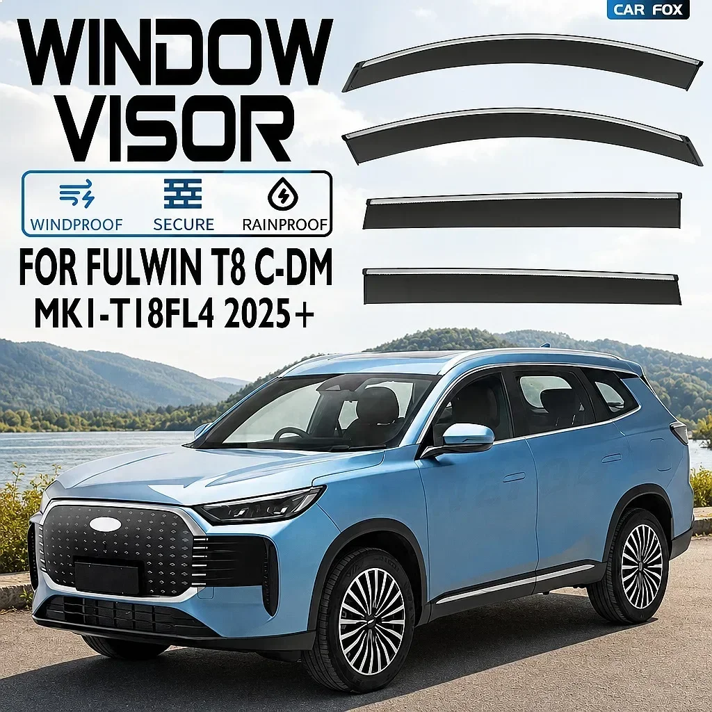 For Chery Fulwin T8 C-DM 2025+ Car Window Visor Rain Sun Shade Awning Side Windshield Deflector Accessories
For Chery Fulwin T8 C-DM 2025+ Car Window Visor Rain Sun Shade Awning Side Windshield Deflector Accessories