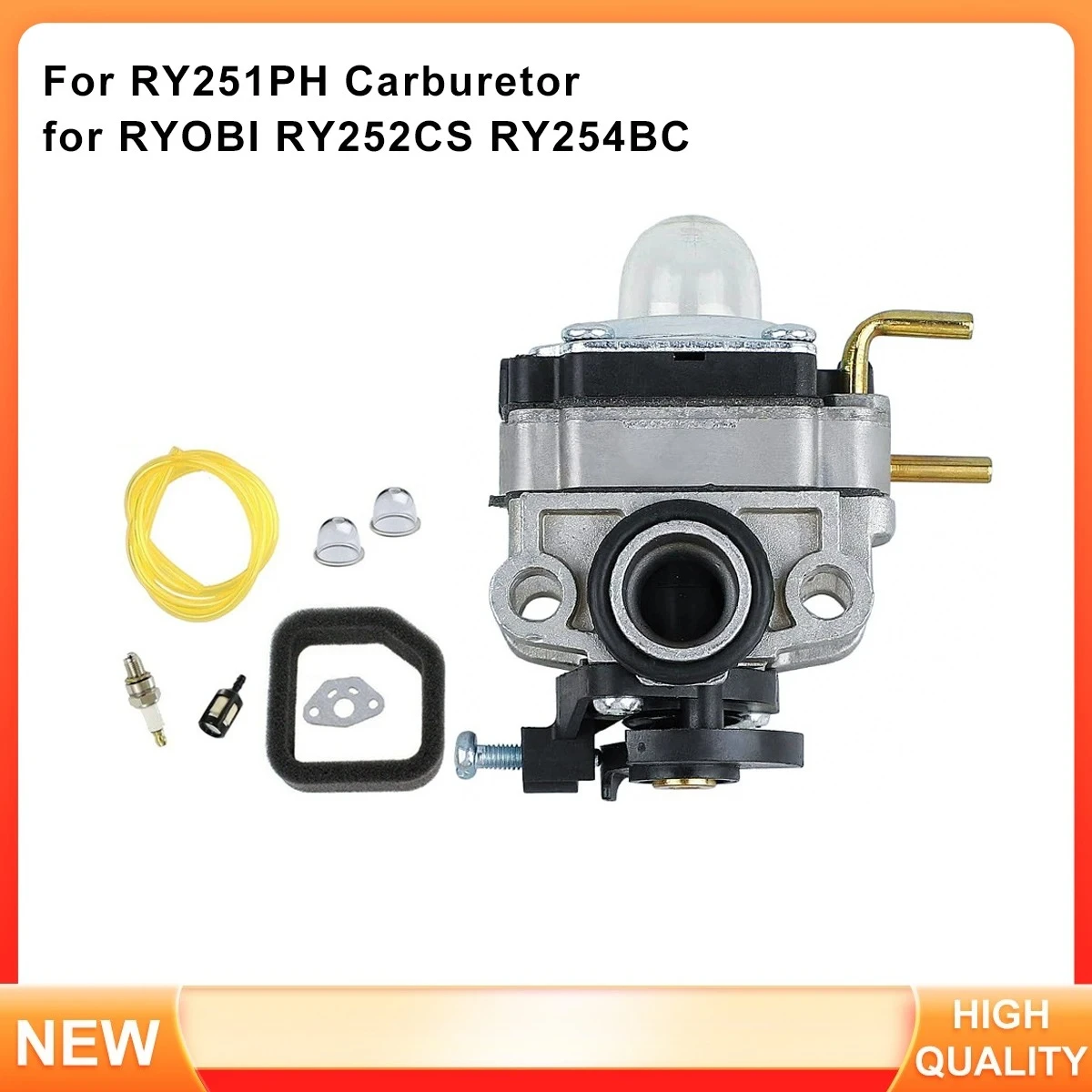 Карбюратор для триммеров Ryobi RY251PH RY252CS RY254BC 25cc, замена 307160001
Карбюратор для триммеров Ryobi RY251PH RY252CS RY254BC 25cc, замена 307160001