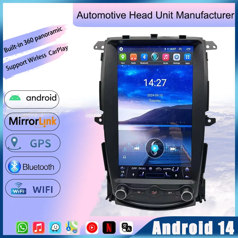 13.8'' Touch Screen Android 14 Car Radio Multimedia Player GPS Navigation Auto Stereo Head Unit For Nissan 370Z 2008 - 2019
13.8'' Touch Screen Android 14 Car Radio Multimedia Player GPS Navigation Auto Stereo Head Unit For Nissan 370Z 2008 - 2019