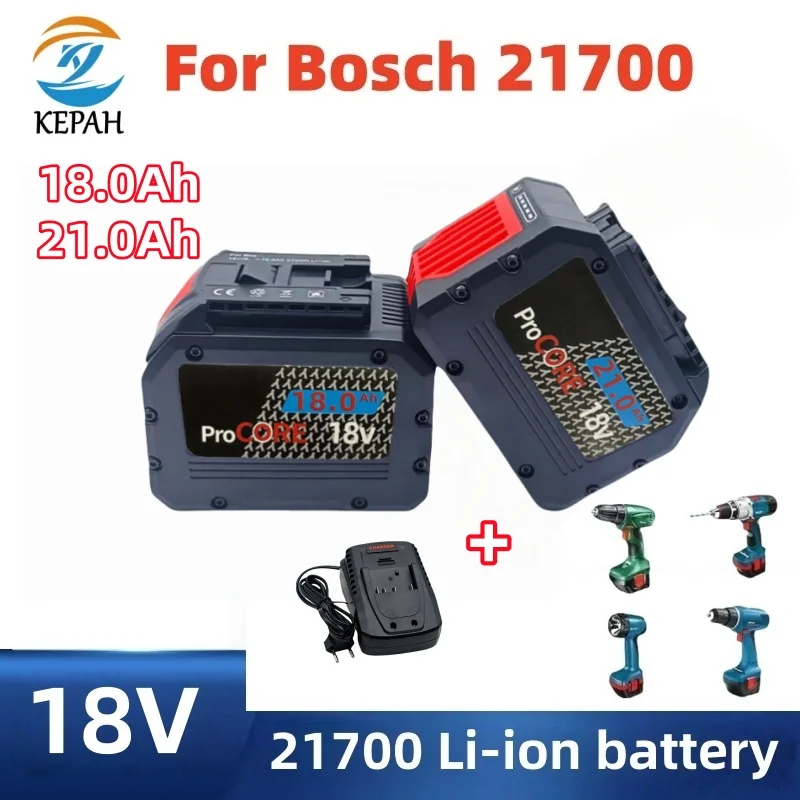 18V ProCORE Battery | 18Ah/21Ah 21700 Cells, 5C Continuous Discharge, Fits Bosch BAT618, with Overcurrent Protection
18V ProCORE Battery | 18Ah/21Ah 21700 Cells, 5C Continuous Discharge, Fits Bosch BAT618, with Overcurrent Protection