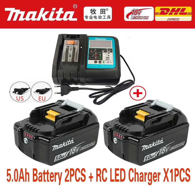 100% Original Makita 6Ah/5Ah/3Ah for Makita 18V Battery BL1840 BL1830B BL1850B BL1850 BL1860 BL1815 Replacement Lithium Battery
100% Original Makita 6Ah/5Ah/3Ah for Makita 18V Battery BL1840 BL1830B BL1850B BL1850 BL1860 BL1815 Replacement Lithium Battery