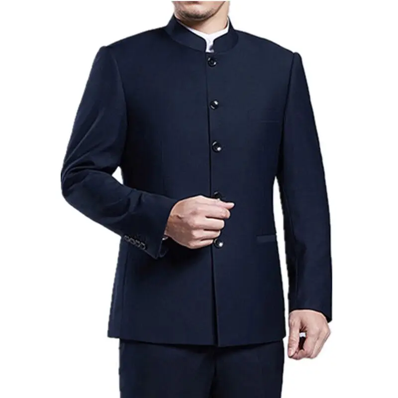 2 Pieces Men Chinese Style Slim Fit Stand Collar Wedding Groom Wear Party Tuxedos Suits Jacket Pants Sets High Quality Dress Set
2 Pieces Men Chinese Style Slim Fit Stand Collar Wedding Groom Wear Party Tuxedos Suits Jacket Pants Sets High Quality Dress Set