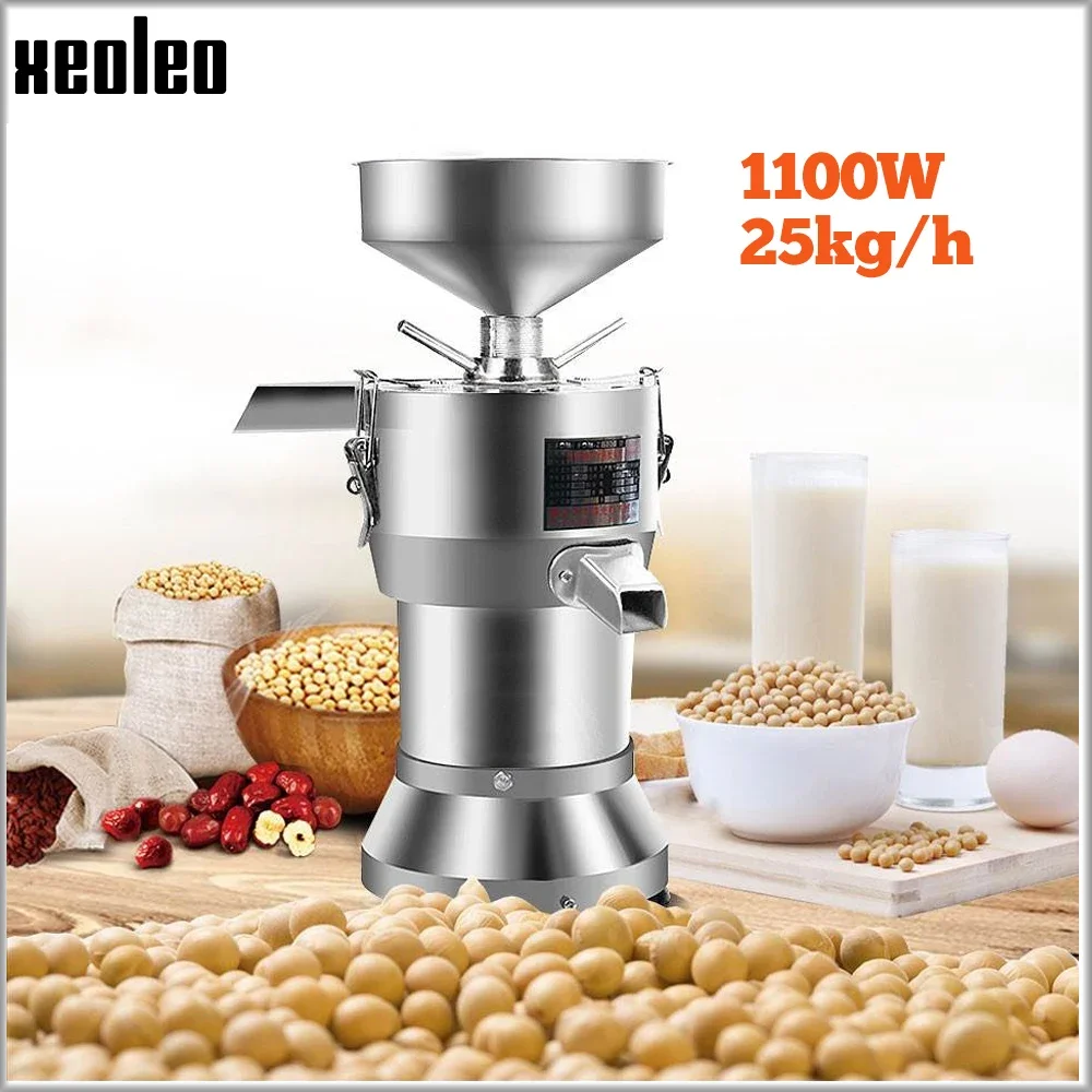 XEOLEO Grinding soybean machine 25kg/h Soy milk maker Electric self-separating stone grinding soya milk making machine 1100W
XEOLEO Grinding soybean machine 25kg/h Soy milk maker Electric self-separating stone grinding soya milk making machine 1100W