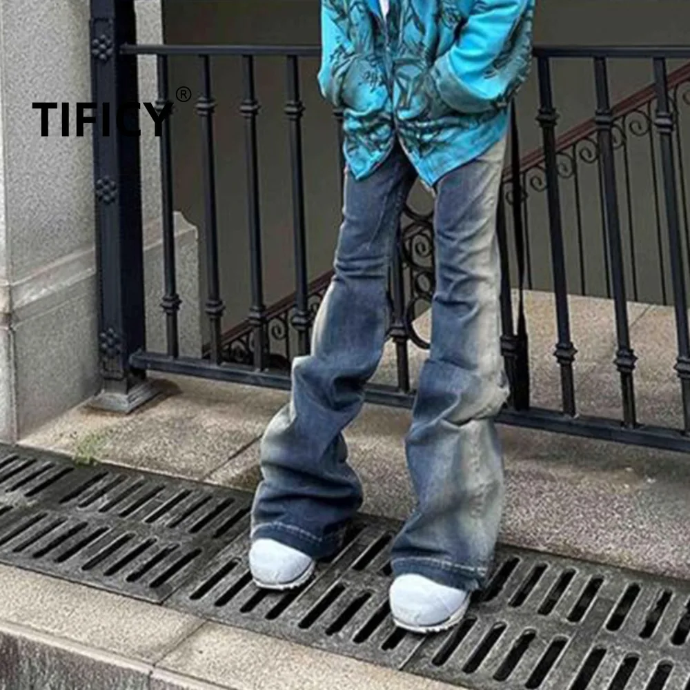 High Street Pants RO Style Jeans Men's Washed Gradient Blue High Stretch Mopping Casual Micro Horn Tight Slimming Denim Pants
High Street Pants RO Style Jeans Men's Washed Gradient Blue High Stretch Mopping Casual Micro Horn Tight Slimming Denim Pants