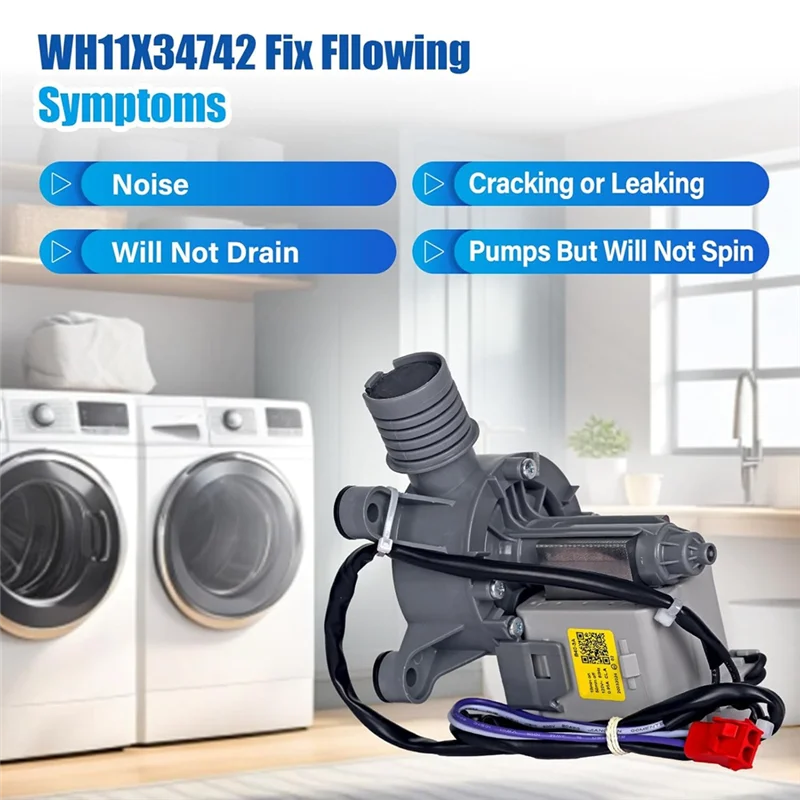 【Rushed】WH11X34742 Washing Machine Pump For Frigidaire 11001011000071 5304511363 FFTW4120SW Washing Machine Drain Pump Motor
【Rushed】WH11X34742 Washing Machine Pump For Frigidaire 11001011000071 5304511363 FFTW4120SW Washing Machine Drain Pump Motor
