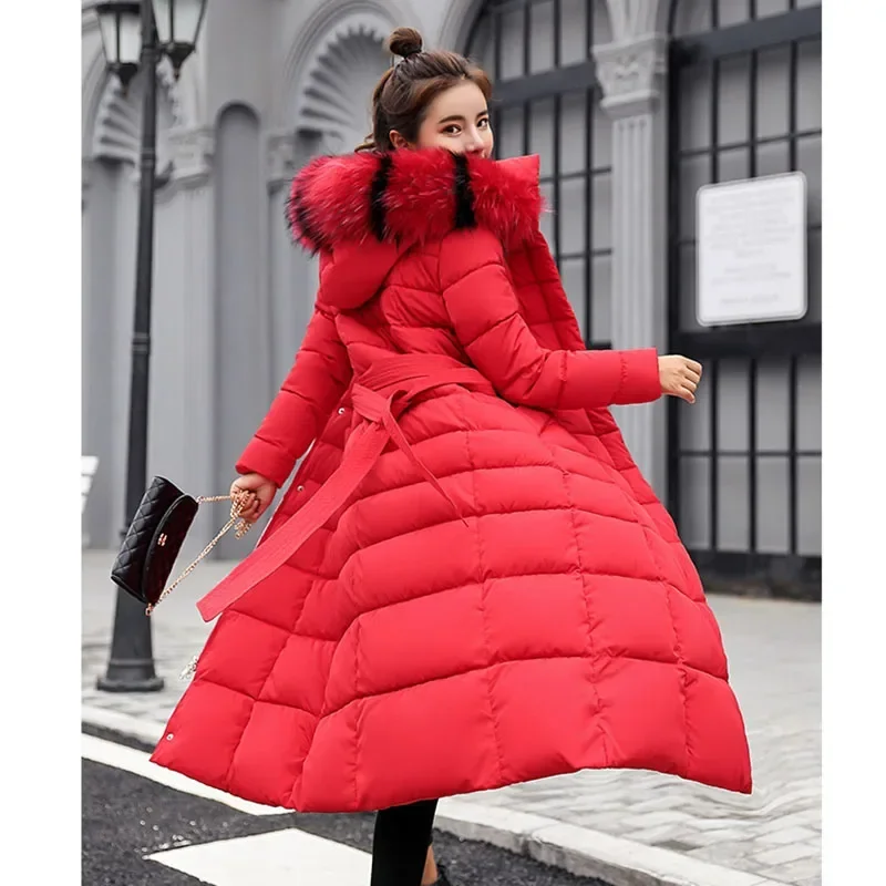 Long Down Cotton Parkas Coat Female New Winter Over Knee Loose Large Fur Collar Hooded Warm Thick Parkas Women Padded Overcoat
Long Down Cotton Parkas Coat Female New Winter Over Knee Loose Large Fur Collar Hooded Warm Thick Parkas Women Padded Overcoat