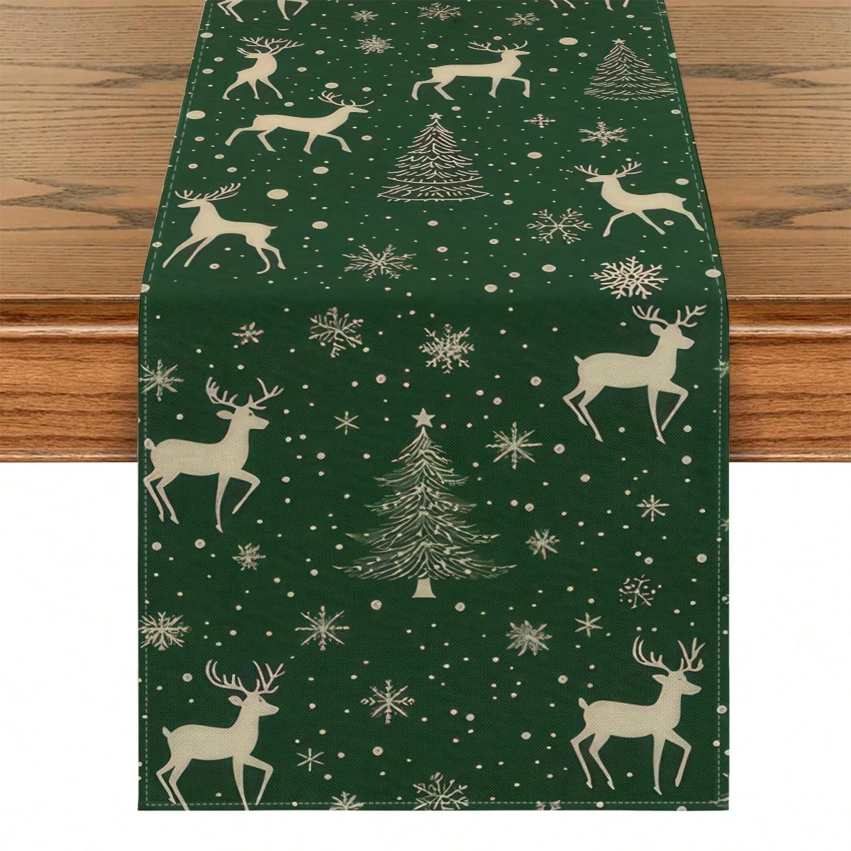 1pc Minimalist Christmas Theme Linen Table Runner, 2D Flat Pattern, Multi-Season, Suitable for Dining Table & Living Room
1pc Minimalist Christmas Theme Linen Table Runner, 2D Flat Pattern, Multi-Season, Suitable for Dining Table & Living Room