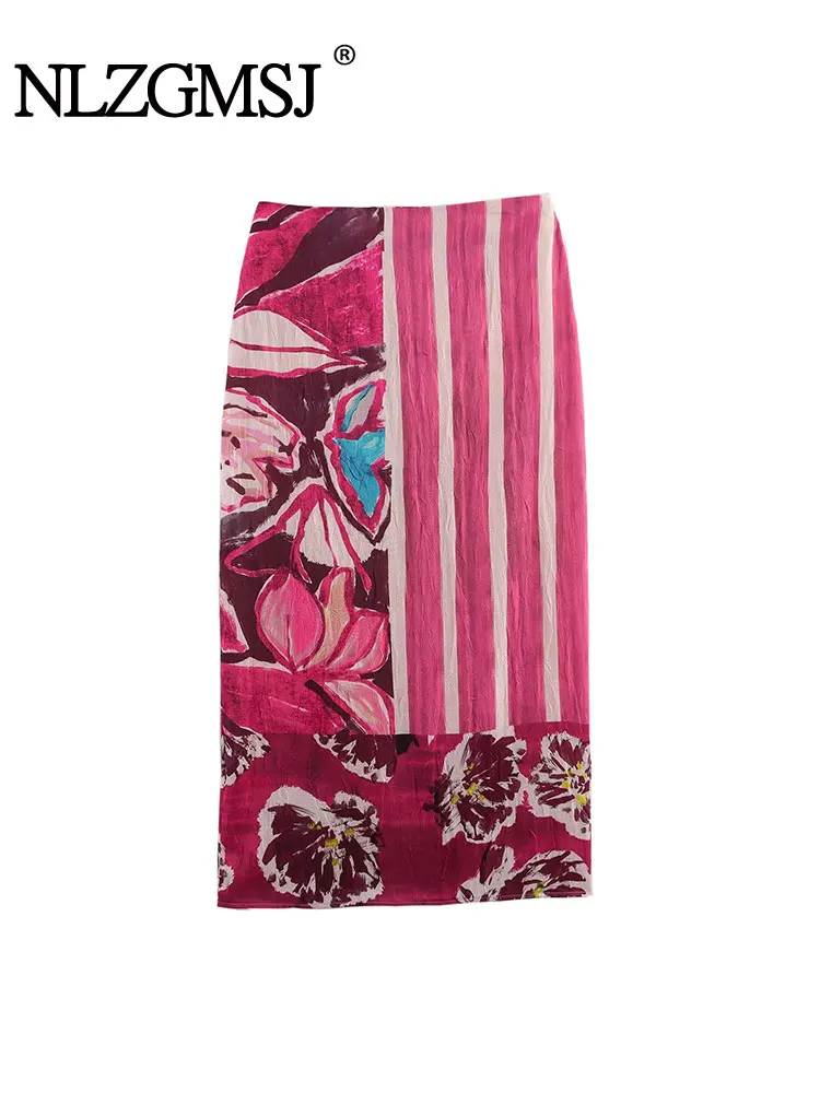 Casual Women Rear Slit Skirt Flower Print Zipper Long Straight Skirt New Fashion 2025 Spring Summer Holiday Long Skirt
Casual Women Rear Slit Skirt Flower Print Zipper Long Straight Skirt New Fashion 2025 Spring Summer Holiday Long Skirt