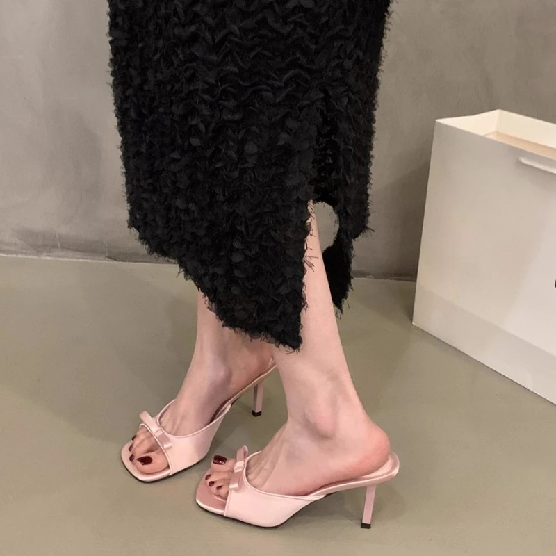 Slipper Mules Low High Heels Shoes Summer Best Street Look Females Square Head Open Toe Bow Strappy Sandals Women,Fashion,35-39
Slipper Mules Low High Heels Shoes Summer Best Street Look Females Square Head Open Toe Bow Strappy Sandals Women,Fashion,35-39