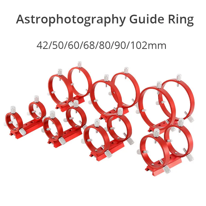 1PC Mount 42/50/60/68/80/90/102mm 3-Point Astrophotography Guide Ring 2 Rings 1 Plate 8 Screws
1PC Mount 42/50/60/68/80/90/102mm 3-Point Astrophotography Guide Ring 2 Rings 1 Plate 8 Screws