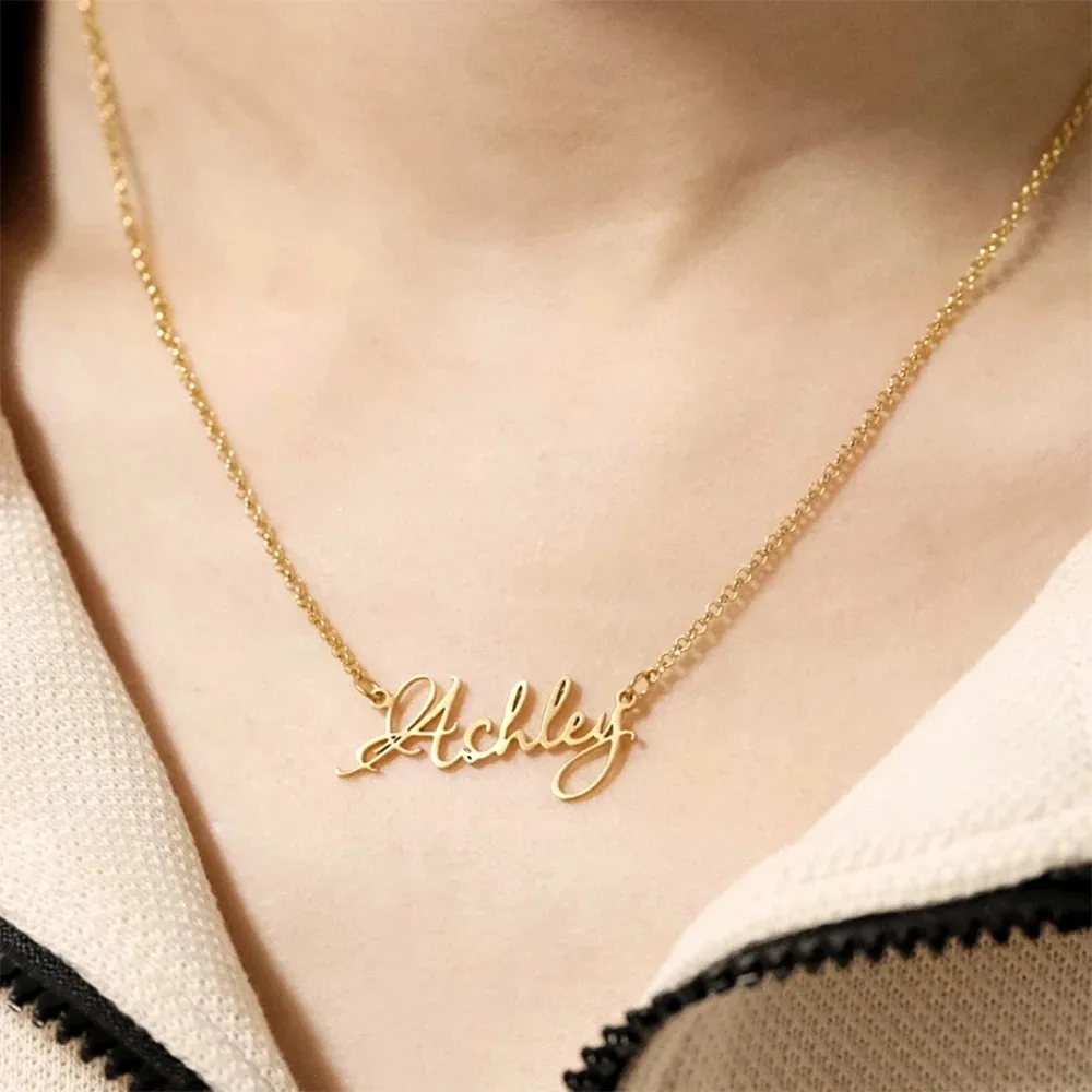 Custom Name Necklace For Women Fashion Stainless Steel Collarbone Chain Jewelry Couple Non-Fading Anti-Allergy Birthday Gift
Custom Name Necklace For Women Fashion Stainless Steel Collarbone Chain Jewelry Couple Non-Fading Anti-Allergy Birthday Gift