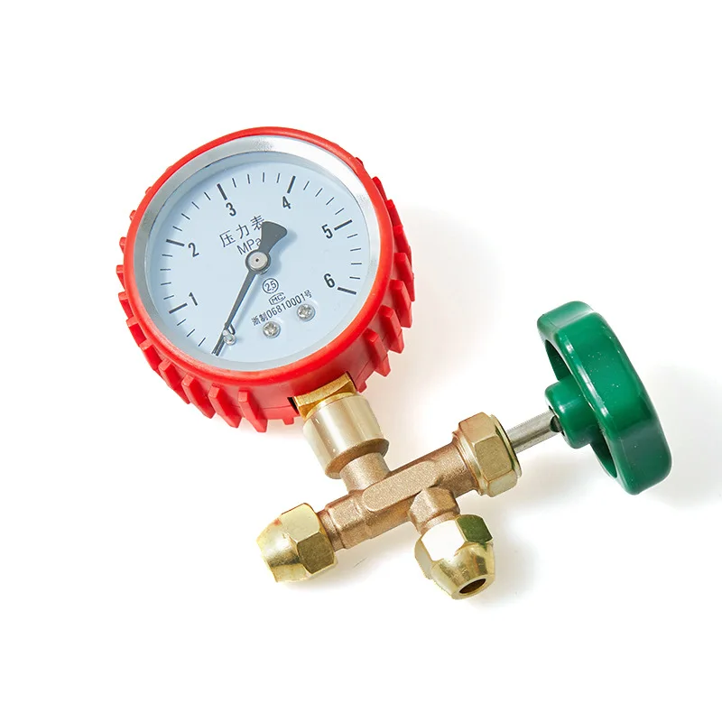 Air Conditioning Pressure Gauge 60kg Pressure Gauge Nitrogen Pressure Gauge with Three-way Valve R410a
Air Conditioning Pressure Gauge 60kg Pressure Gauge Nitrogen Pressure Gauge with Three-way Valve R410a