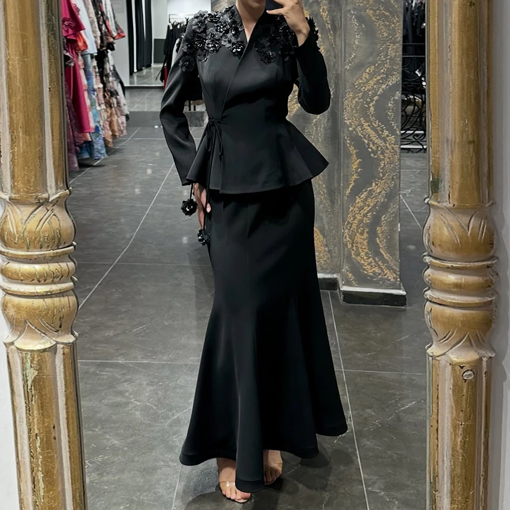 Customized A-line Evening Dresses Ankle-length V-neck Full Sleeve Prom Gown Fashion Flowers Simple Draped Casual Party Gown
Customized A-line Evening Dresses Ankle-length V-neck Full Sleeve Prom Gown Fashion Flowers Simple Draped Casual Party Gown