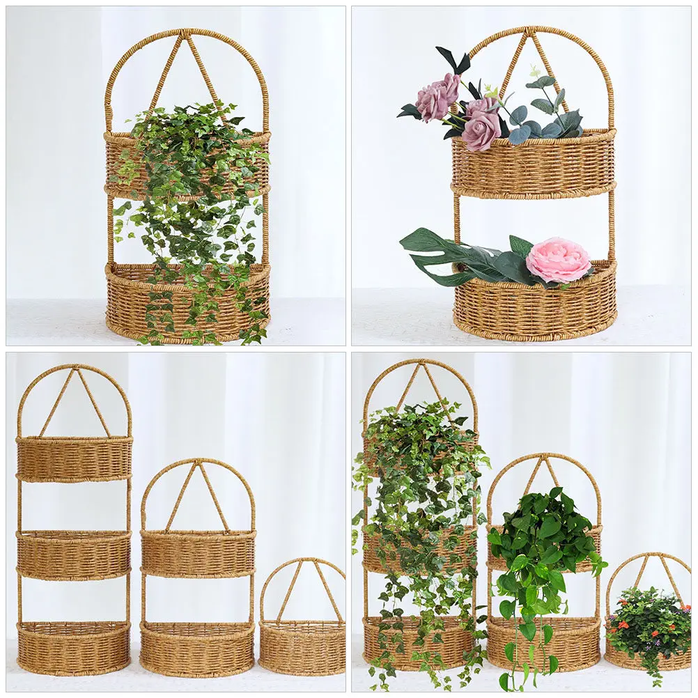 Imitation Rattan Wall Hanging 2-Tier Woven Storage Basket for Kitchen Bathroom Fruit Vegetable Organizer Hanging Flower Basket
Imitation Rattan Wall Hanging 2-Tier Woven Storage Basket for Kitchen Bathroom Fruit Vegetable Organizer Hanging Flower Basket