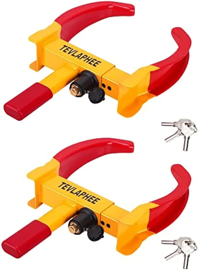 Adjustable Trailer Wheel Lock Set for Cars, SUVs, Boats - Anti-Theft Security with 6 Keys, 2 Packs
Adjustable Trailer Wheel Lock Set for Cars, SUVs, Boats - Anti-Theft Security with 6 Keys, 2 Packs
