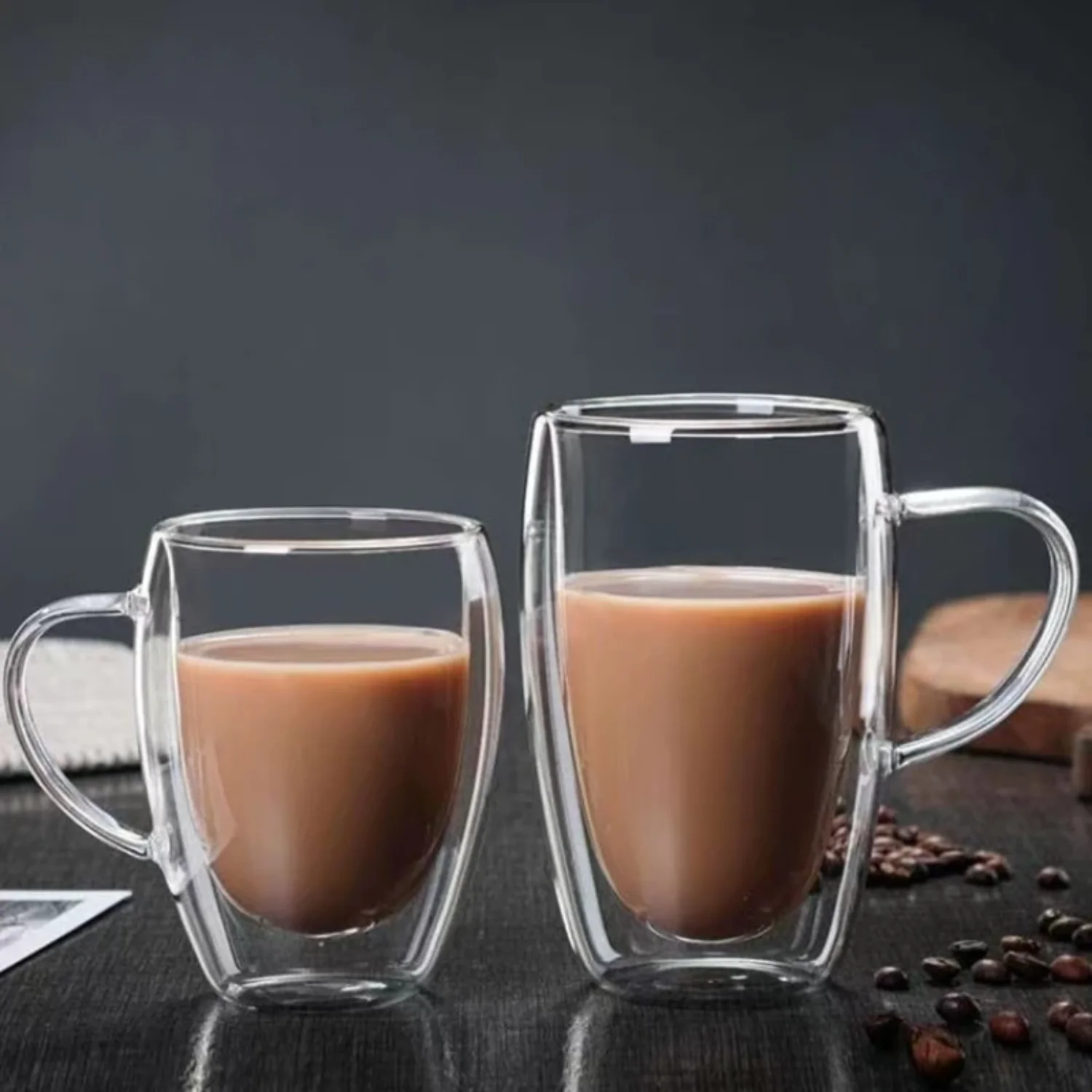 Double Layer Transparent Glass Cup High Borosilicate Glass Juice Milk Heat-Resistant Coffee Cup Round Egg Shape with Handle
Double Layer Transparent Glass Cup High Borosilicate Glass Juice Milk Heat-Resistant Coffee Cup Round Egg Shape with Handle