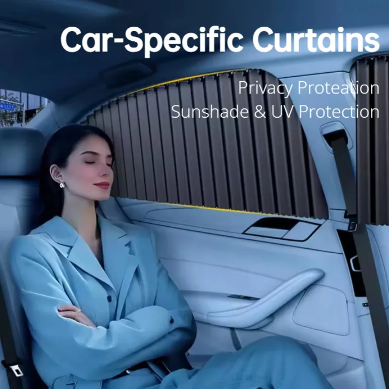 2/4 Pcs Car Sun Shade Side Window Curtain, Auto Foldable UV Protection Accessories, Black Pure Cloth for Car Window
2/4 Pcs Car Sun Shade Side Window Curtain, Auto Foldable UV Protection Accessories, Black Pure Cloth for Car Window