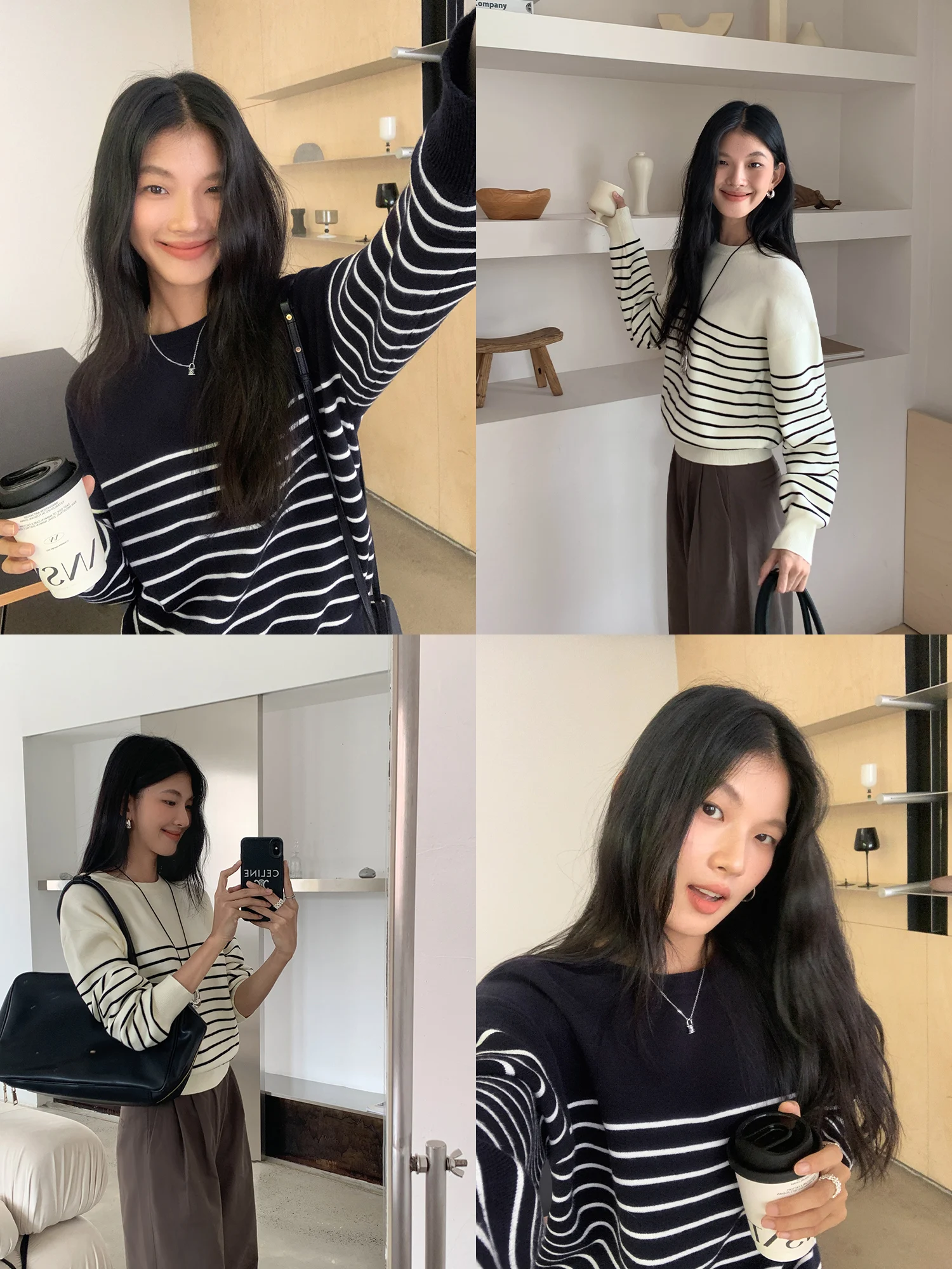 Mulvan Women's Loose Fit round Ne Striped Knitwear Casual Comfortable Long Sve Sweater Contrast Color Design Autumn Top
Mulvan Women's Loose Fit round Ne Striped Knitwear Casual Comfortable Long Sve Sweater Contrast Color Design Autumn Top