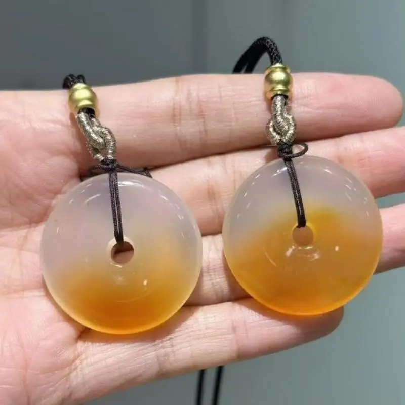 Natural Myanmar Jadeite Yellow Jade Donut Necklace Men Women Fine Jewelry Accessories Genuine Burma Jade Donut Pendant Necklace
Natural Myanmar Jadeite Yellow Jade Donut Necklace Men Women Fine Jewelry Accessories Genuine Burma Jade Donut Pendant Necklace