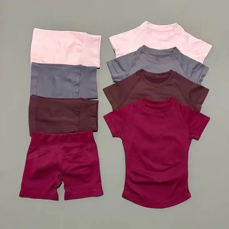 Quick-Dry Tight Fitted Short Sleeve & Shorts Yoga Fitness Sports Set for Women, High-Elastic Workout Running Gym Yoga Set
Quick-Dry Tight Fitted Short Sleeve & Shorts Yoga Fitness Sports Set for Women, High-Elastic Workout Running Gym Yoga Set