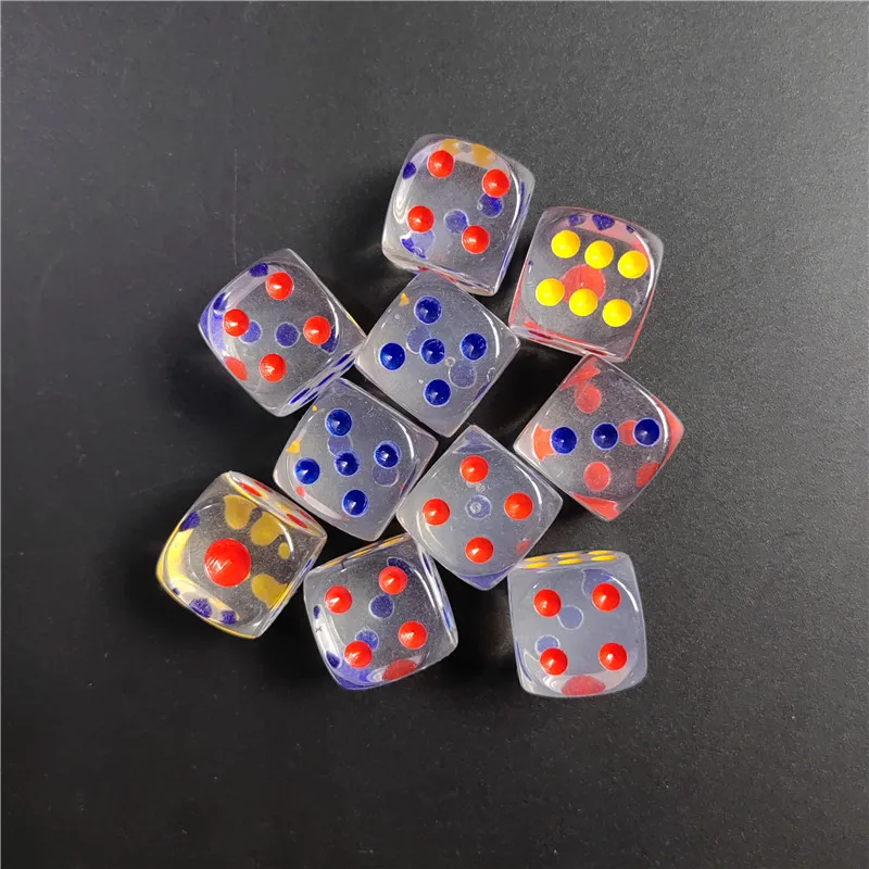 Acrylic Transparent Dice 10 Pcs/set 12/14/16/18/20/25mm Hexahedral Rounded Corner Bar KTV Dice Set Desktop Entertainment Game
Acrylic Transparent Dice 10 Pcs/set 12/14/16/18/20/25mm Hexahedral Rounded Corner Bar KTV Dice Set Desktop Entertainment Game