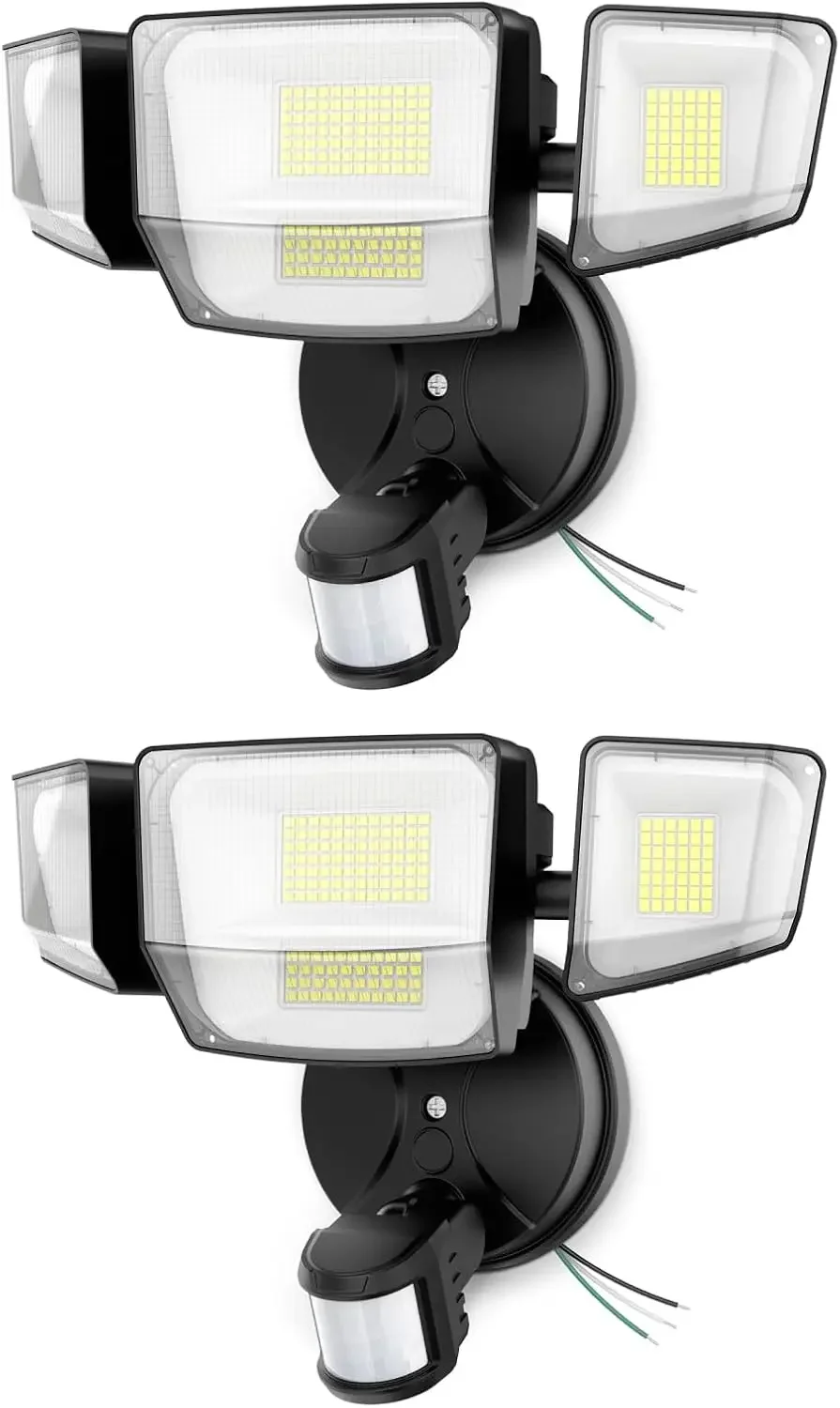 10000LM Motion Sensor Flood Lights, 4-Head Dusk to Dawn Outdoor Lighting, 2 Pack Hardwired IP66 Waterproof Security Light for Outside
10000LM Motion Sensor Flood Lights, 4-Head Dusk to Dawn Outdoor Lighting, 2 Pack Hardwired IP66 Waterproof Security Light for Outside