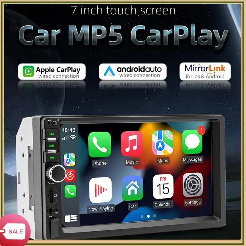Car Radio 7Inch HD Touch Screen Autoradio Carplay Android Auto Bluetooth Stereo Multimedia Player FM Power Aux Input, Durable
Car Radio 7Inch HD Touch Screen Autoradio Carplay Android Auto Bluetooth Stereo Multimedia Player FM Power Aux Input, Durable