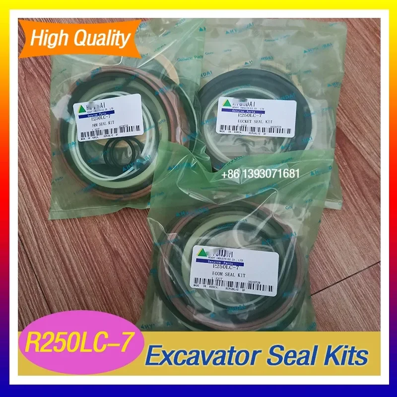 4 Sets High Quality Excavator Hydraulic Seal Kits For R250LC-7 Boom Arm Bucket Seal Kit Stamps
4 Sets High Quality Excavator Hydraulic Seal Kits For R250LC-7 Boom Arm Bucket Seal Kit Stamps
