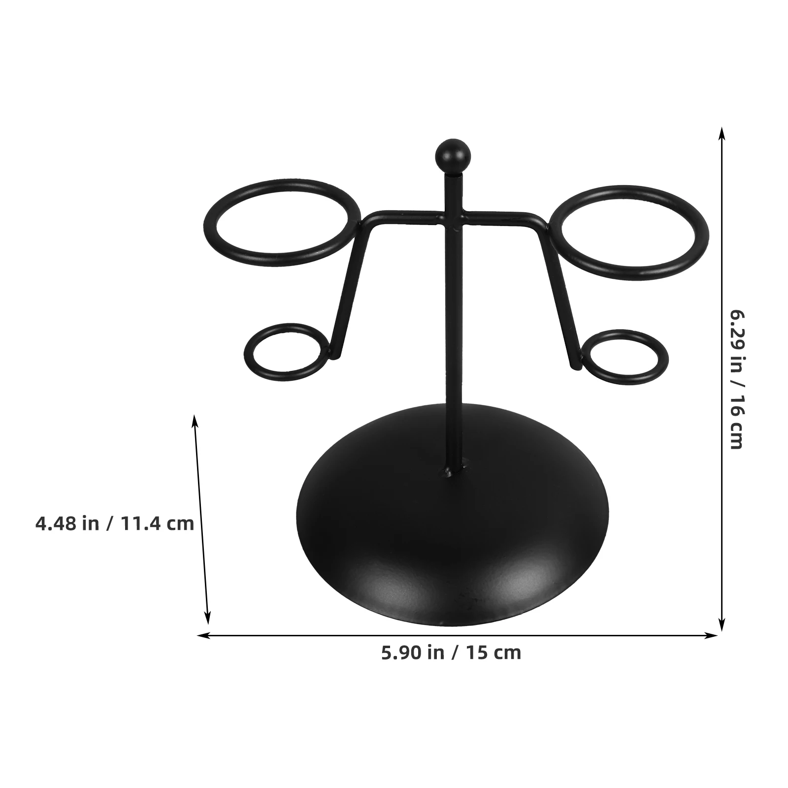 2-Tier Iron Ice Cream Stand Cone Holder Black Display Rack Reusable Desktop Stands Stable Base Party Picnic
2-Tier Iron Ice Cream Stand Cone Holder Black Display Rack Reusable Desktop Stands Stable Base Party Picnic
