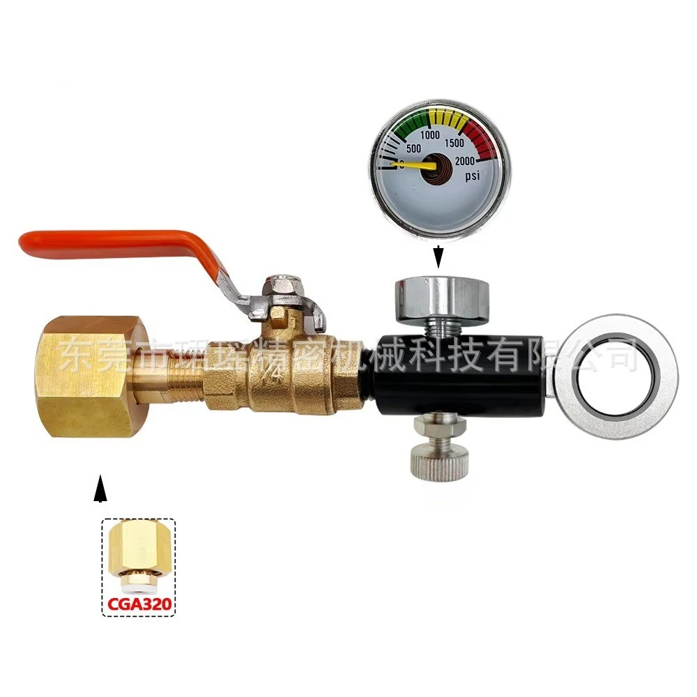 SodaStream CO2 Filling Adapter with Pressure Gauge – for Duo/Terra/Art, TR21-4 Thread, Refill Small Cylinder from Large Tank
SodaStream CO2 Filling Adapter with Pressure Gauge – for Duo/Terra/Art, TR21-4 Thread, Refill Small Cylinder from Large Tank