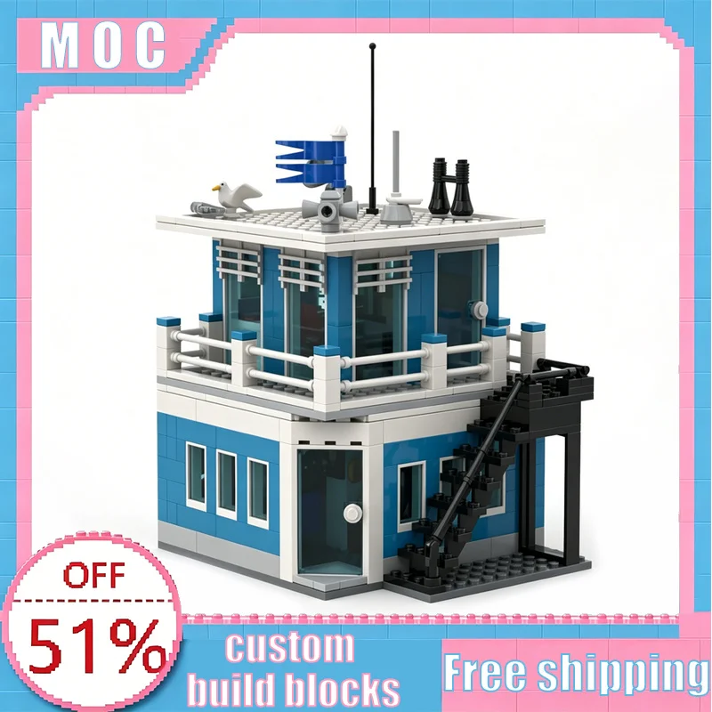 575PCS MOC Harbour Master Office Modular Building Model Custom Creative Building Blocks Educational Assembly Toy Decoration Gift
575PCS MOC Harbour Master Office Modular Building Model Custom Creative Building Blocks Educational Assembly Toy Decoration Gift