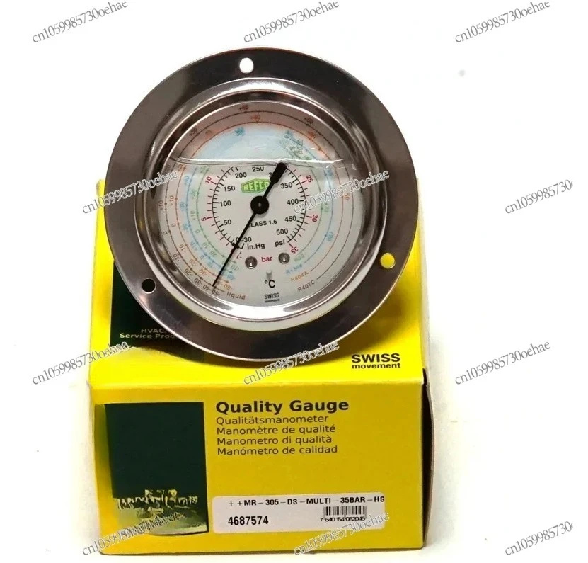 Pressure Gauge for Cold Storage Air Conditioning Unit Oil Gauge MR-205/305-DS-MULTI Original REFCO Refrigerant
Pressure Gauge for Cold Storage Air Conditioning Unit Oil Gauge MR-205/305-DS-MULTI Original REFCO Refrigerant