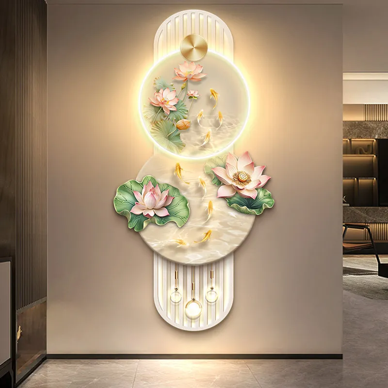Modern Entrance Lotus LED Decorative Painting Wall Decoration Corridor Hang Painting Luxury Mural Light Remote Control Lighting
Modern Entrance Lotus LED Decorative Painting Wall Decoration Corridor Hang Painting Luxury Mural Light Remote Control Lighting