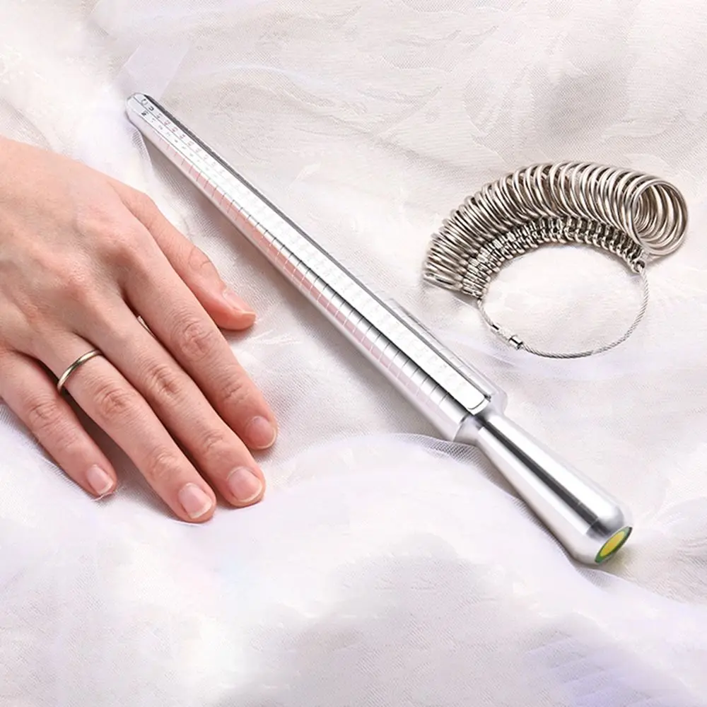 Durable Ring Sizer Measuring Tool Set Ring Stick Metal Gauge Ring Mandrel Measurement Tool Smooth Edges Aluminum Ring Mandrel
Durable Ring Sizer Measuring Tool Set Ring Stick Metal Gauge Ring Mandrel Measurement Tool Smooth Edges Aluminum Ring Mandrel