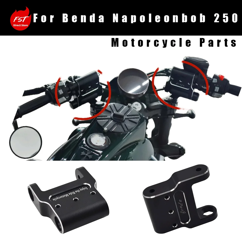 New Split Handlebar, Tall Bar & Handlebar Risers, Retro Rear-Swept Handlebar Mod for Benda Napoleon 250
New Split Handlebar, Tall Bar & Handlebar Risers, Retro Rear-Swept Handlebar Mod for Benda Napoleon 250