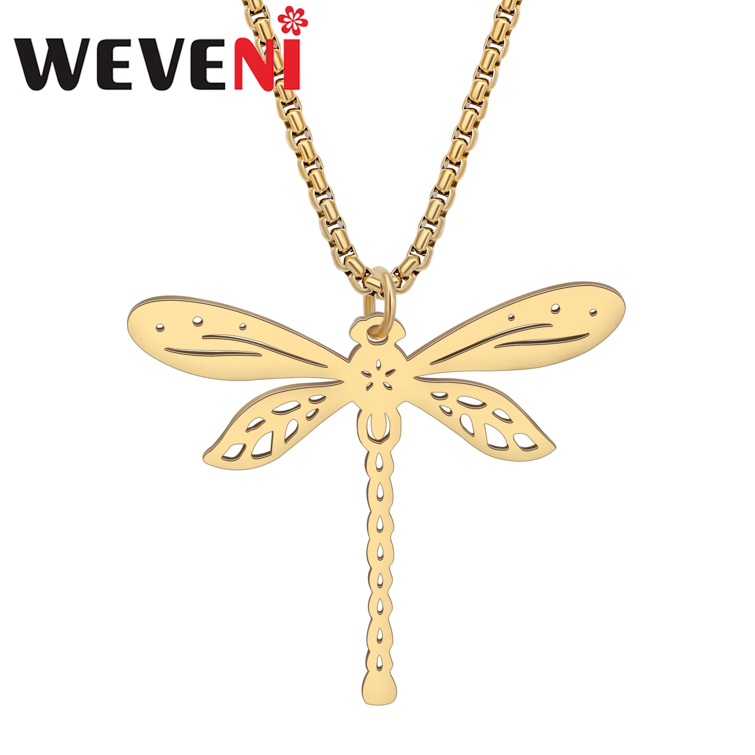 WEVENI18K золото, посеребренное ожерелье из нержавеющей стали со стрекозой, милые подвески в виде насекомых и животных, ювелирные изделия для женщин, аксессуары для девочек
WEVENI18K золото, посеребренное ожерелье из нержавеющей стали со стрекозой, милые подвески в виде насекомых и животных, ювелирные изделия для женщин, аксессуары для девочек