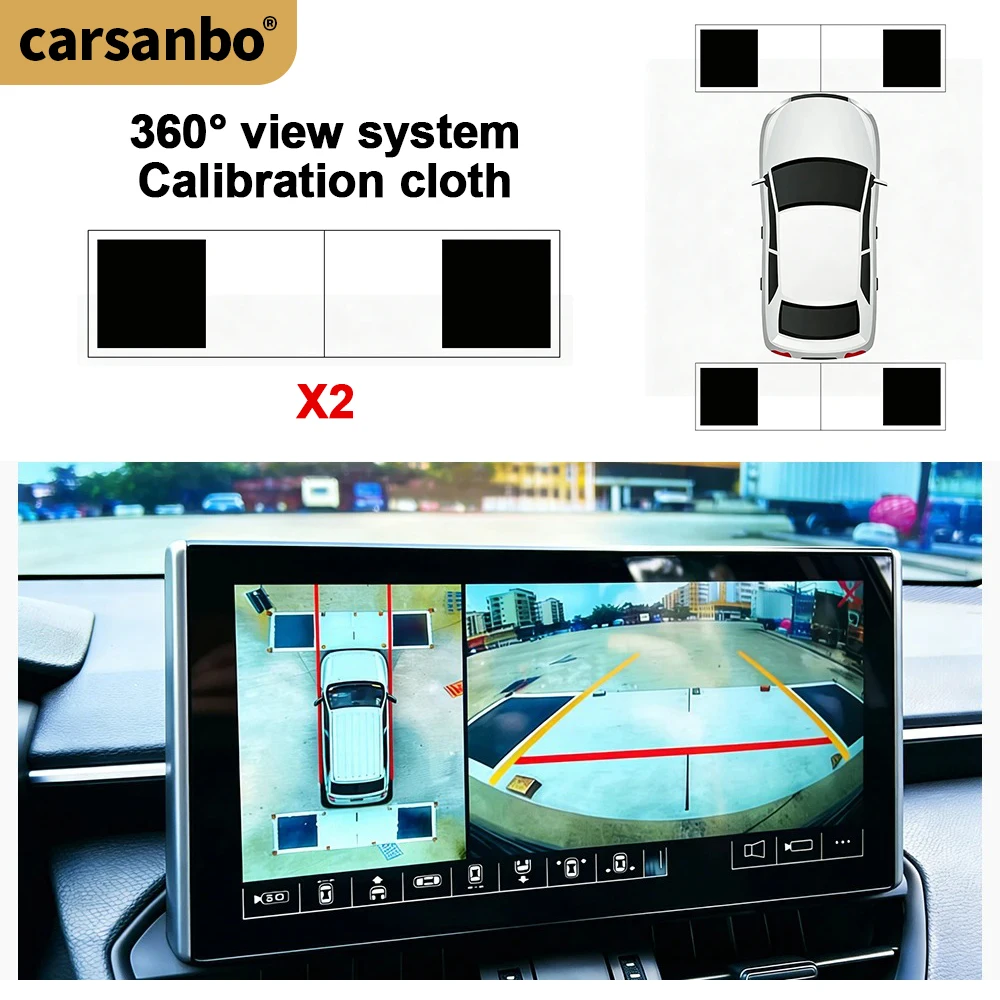 Carsanbo Car 360° Panoramic Surround View Calibration Cloth Vehicle Panoramic Image System Debugging Correction Cloth Tool
Carsanbo Car 360° Panoramic Surround View Calibration Cloth Vehicle Panoramic Image System Debugging Correction Cloth Tool