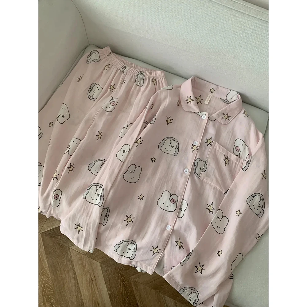Miffy Cotton Pajamas Women Spring and Autumn Pure Cotton Long Sleeve Set Thin Kawaii Cute Home Wear Pajamas
Miffy Cotton Pajamas Women Spring and Autumn Pure Cotton Long Sleeve Set Thin Kawaii Cute Home Wear Pajamas