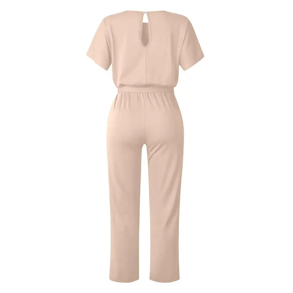 Summer Jumpsuits for Women Stylish Women's Short Sleeve Jumpsuit with Tie Waist Belt Wide Leg Pant Casual for Clubwear for Women
Summer Jumpsuits for Women Stylish Women's Short Sleeve Jumpsuit with Tie Waist Belt Wide Leg Pant Casual for Clubwear for Women