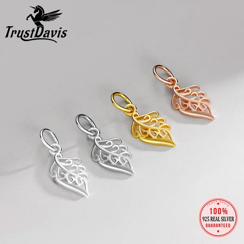 TrustDavis Real 925 Sterling Silver Cute Hollow Leaf Charm Pendant for Women Kids Handmade DIY Accessories Jewelry DH0048
TrustDavis Real 925 Sterling Silver Cute Hollow Leaf Charm Pendant for Women Kids Handmade DIY Accessories Jewelry DH0048