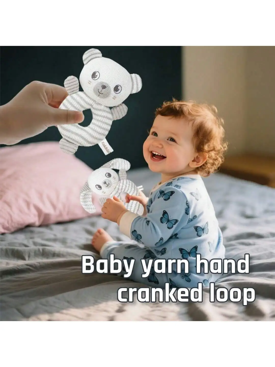 1 piece of cartoon woolen hand rattle for baby, suitable for newborn gift, with rattle, suitable for both boys and girls
1 piece of cartoon woolen hand rattle for baby, suitable for newborn gift, with rattle, suitable for both boys and girls