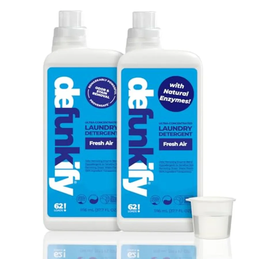 Laundry Detergent 124 Load. Crisp, Clean 'Fresh Air' ential Oil Liquid Laundry Detergent Washing Soap for Sensitive Skin. PnSaf
Laundry Detergent 124 Load. Crisp, Clean 'Fresh Air' ential Oil Liquid Laundry Detergent Washing Soap for Sensitive Skin. PnSaf