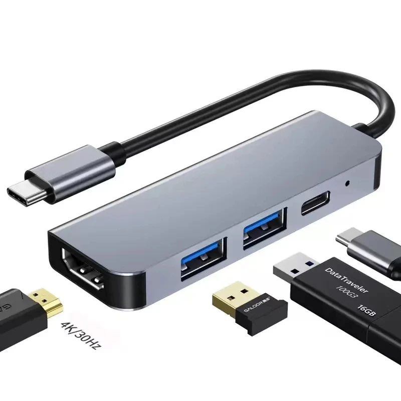 Type-C to HD Four In One Docking Station USB 3.0+PD Laptop Multifunctional Four In One HUB Hub Converter
Type-C to HD Four In One Docking Station USB 3.0+PD Laptop Multifunctional Four In One HUB Hub Converter