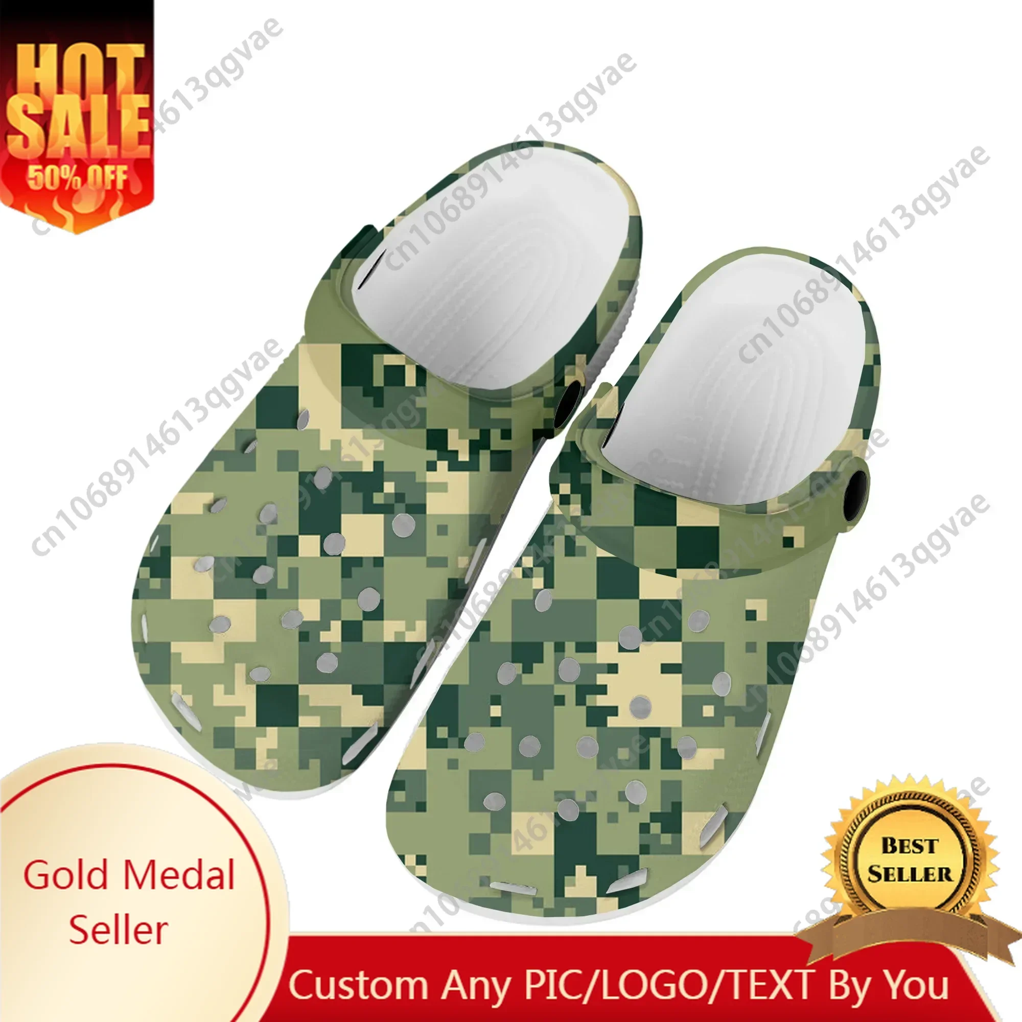 Digital Seamles Camo Home Clogs Custom Water Shoes Mens Womens Teenager Shoe Garden Clog Breathable Beach Hole Slippers
Digital Seamles Camo Home Clogs Custom Water Shoes Mens Womens Teenager Shoe Garden Clog Breathable Beach Hole Slippers